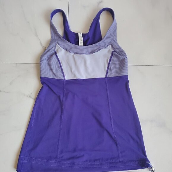Lululemon Run Ta Ta Topper  Wee Stripe Bruised Berry - Picture 4 of 12